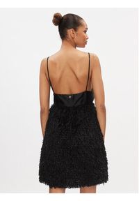Please Sukienka koktajlowa A1FVCHM000 Czarny Regular Fit. Kolor: czarny. Materiał: syntetyk. Styl: wizytowy #5