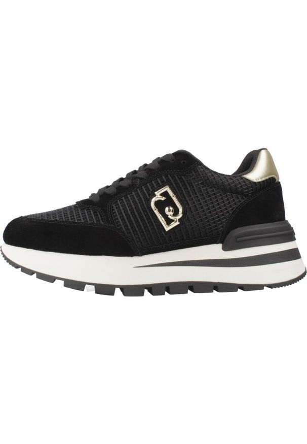 Liu Jo - Kapcie LIU-JO AMAZING 25 Czarny. Kolor: czarny. Materiał: tkanina, skóra. Styl: sportowy