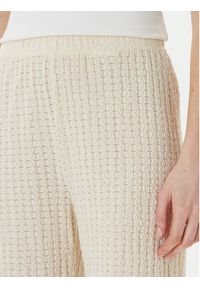 only - ONLY Spodnie materiałowe Ella 15368471 Beżowy Wide Leg. Kolor: beżowy. Materiał: bawełna #3