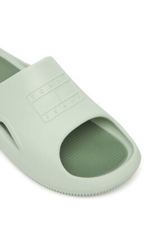 Tommy Jeans Klapki Sporty Pool Slide EM0EM01582 Zielony. Kolor: zielony. Materiał: syntetyk. Styl: sportowy