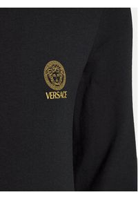 VERSACE - Versace Longsleeve AUU01007 1A10011 Czarny Regular Fit. Kolor: czarny. Materiał: bawełna. Długość rękawa: długi rękaw #6