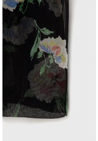 Lauren Ralph Lauren Apaszka jedwabna kolor czarny wzorzysty. Kolor: czarny. Materiał: jedwab