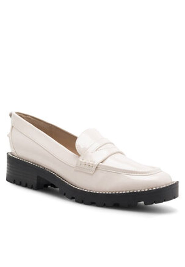 Nine West Mokasyny SHEERIN SJ1497-1 Écru. Materiał: skóra