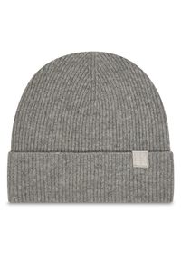 Calvin Klein Czapka Emblem LV04D8013G Szary. Kolor: szary. Materiał: kaszmir, materiał