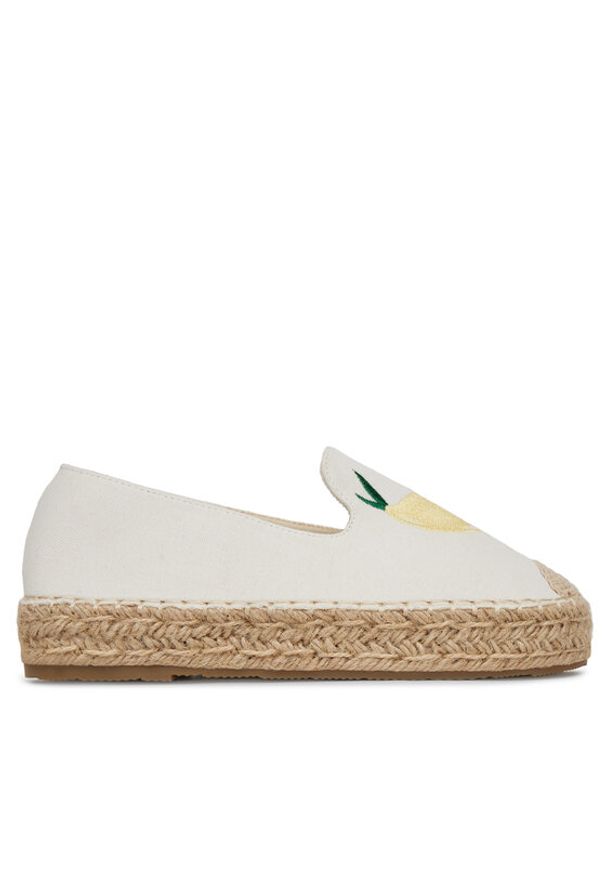 DeeZee Espadryle 8-807-2 Biały. Kolor: biały. Materiał: materiał