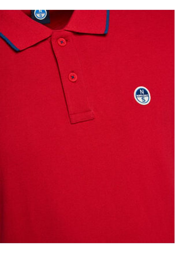 North Sails Polo 692452 Czerwony Regular Fit. Typ kołnierza: polo. Kolor: czerwony. Materiał: bawełna