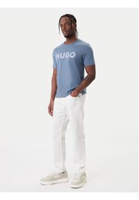 Hugo - HUGO T-Shirt Dulivio 50467556 Niebieski Regular Fit. Kolor: niebieski. Materiał: bawełna #5