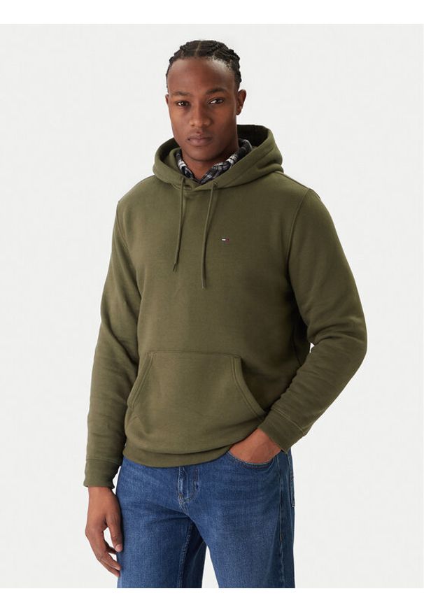 Tommy Jeans Bluza DM0DM20742 Zielony Regular Fit. Kolor: zielony. Materiał: bawełna