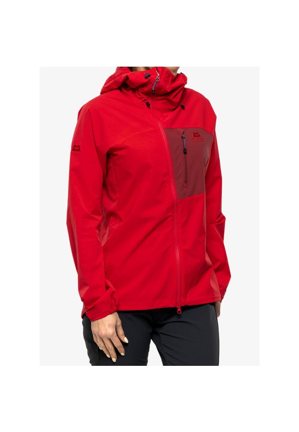 MOUNTAIN EQUIPMENT - Kurtka softshell damska Mountain Equipment Squall Hooded Jacket. Kolor: czerwony. Materiał: softshell. Sport: turystyka piesza