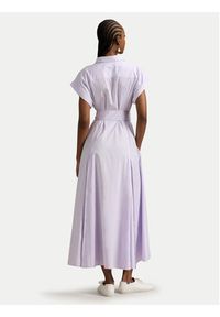 Polo Ralph Lauren Sukienka koszulowa 211A96363002 Fioletowy Regular Fit. Typ kołnierza: polo. Kolor: fioletowy. Materiał: bawełna. Typ sukienki: koszulowe #5