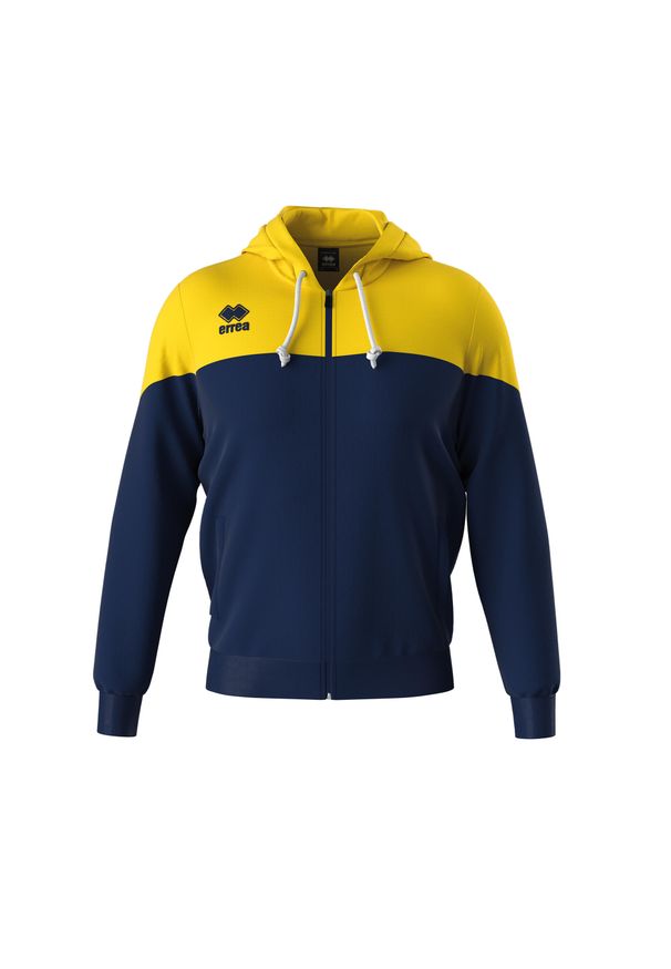 ERREA - Bluza z kapturem dla dzieci Errea Ben. Typ kołnierza: kaptur. Kolor: żółty, niebieski, wielokolorowy. Materiał: poliester, bawełna