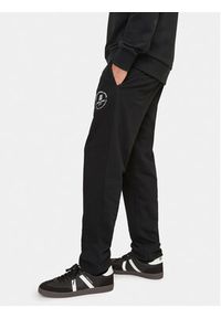 Jack & Jones - Jack&Jones Spodnie dresowe Gordon 12249904 Czarny Regular Fit. Kolor: czarny. Materiał: bawełna #2