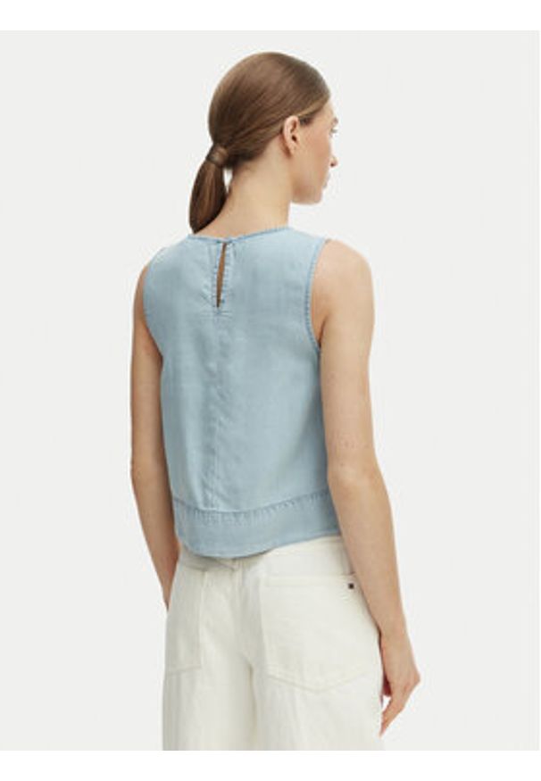 only - ONLY Top Dorsi 15363996 Niebieski Loose Fit. Kolor: niebieski. Materiał: lyocell