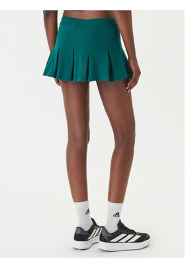 Adidas - adidas Spódnica plisowana Seasonal Essentials Colorpop KC3939 Zielony Loose Fit. Kolor: zielony. Materiał: bawełna