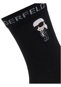 Karl Lagerfeld - KARL LAGERFELD Skarpety długie A4M47045 Czarny. Kolor: czarny. Materiał: bawełna #4