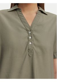 only - ONLY Polo Aris 15364279 Zielony Loose Fit. Typ kołnierza: polo. Kolor: zielony. Materiał: wiskoza #8