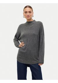 Vero Moda Sweter Plaza 10290784 Szary Loose Fit. Kolor: szary. Materiał: syntetyk #1