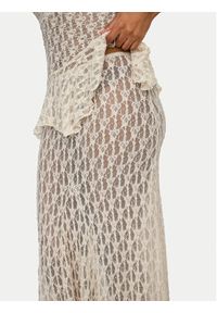 only - ONLY Spódnica maxi Aya 15375833 Brązowy ciemny Regular Fit. Kolor: brązowy. Materiał: syntetyk #4