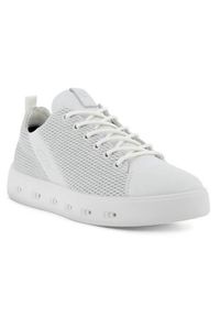 ecco - Buty do chodzenia damskie Ecco Sneaker Street 720. Zapięcie: bez zapięcia. Kolor: biały. Materiał: skóra. Szerokość cholewki: normalna. Sport: turystyka piesza