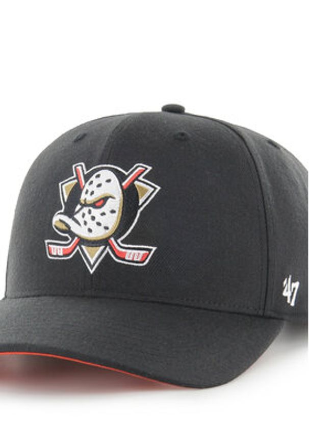 47 Brand Czapka z daszkiem NHL Anaheim Ducks H-CLZOE25WBP Czarny. Kolor: czarny. Materiał: materiał, bawełna