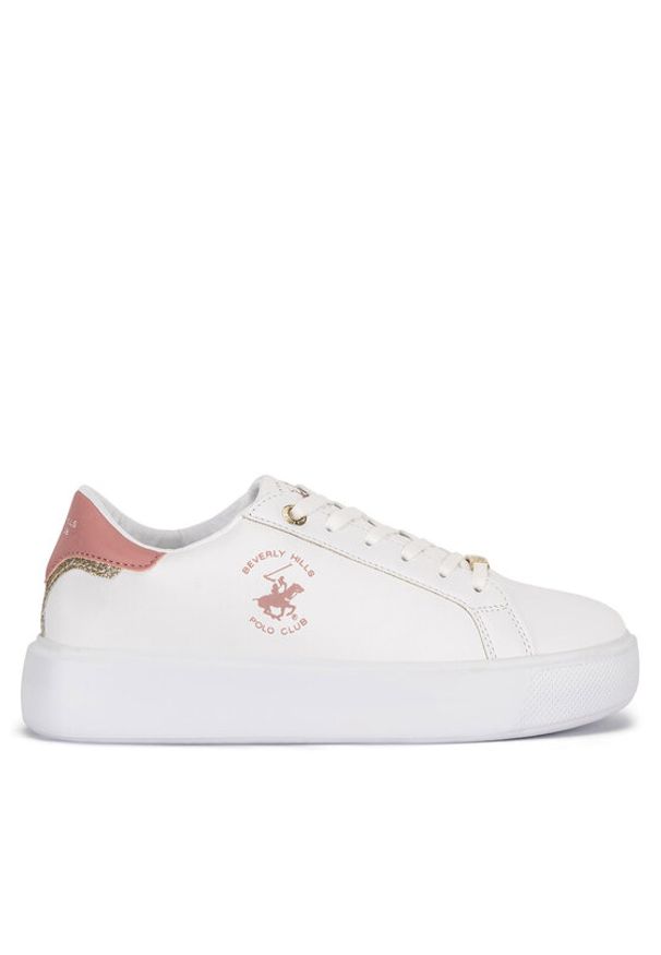 Beverly Hills Polo Club Sneakersy V12-712 Biały. Kolor: biały. Materiał: skóra