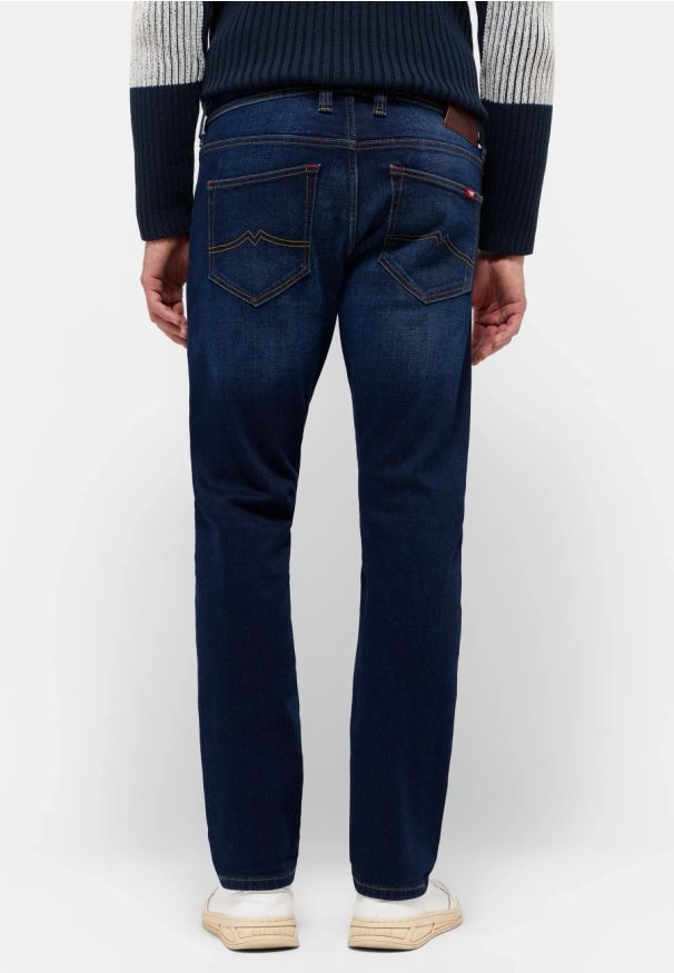 Męskie Spodnie Jeansowe Mustang Style Oregon Slim Denim Blue 1015867 5000 803