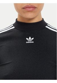 Adidas - adidas Bluzka 3-Stripes IU2428 Czarny Slim Fit. Kolor: czarny. Materiał: syntetyk #4
