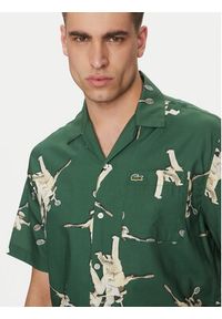 Lacoste Koszula CH0113 Zielony Relaxed Fit. Kolor: zielony. Materiał: bawełna #5