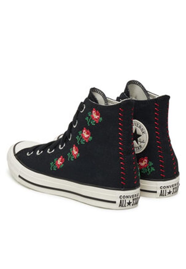 Converse Trampki Chuck Taylor All Star Rose Cross Stitch A13657C Czarny. Kolor: czarny. Materiał: materiał