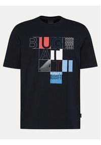 Bugatti T-Shirt 8350 55045A Granatowy Regular Fit. Kolor: niebieski. Materiał: bawełna