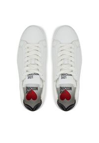Love Moschino - LOVE MOSCHINO Sneakersy JA15174G1NIA310A35 Biały. Kolor: biały. Materiał: skóra