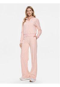 Guess Spodnie dresowe Logo V4RB13 KC2W0 Różowy Relaxed Fit. Kolor: różowy. Materiał: bawełna #3