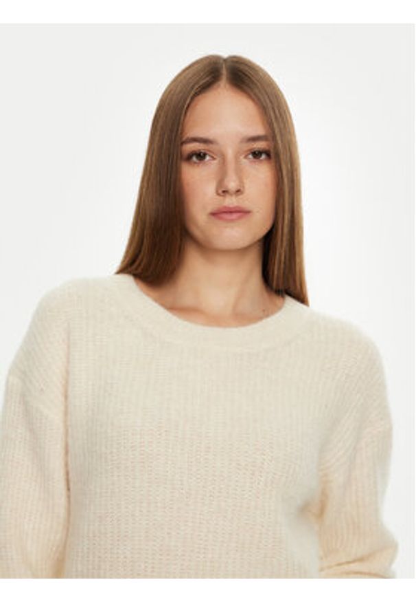 AMERICAN VINTAGE - American Vintage Sweter East EAST18FCH24 Beżowy Loose Fit. Kolor: beżowy. Materiał: syntetyk. Styl: vintage