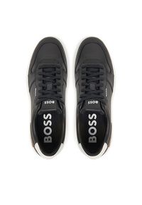 BOSS Sneakersy Clint 50542538 Czarny. Kolor: czarny. Materiał: skóra