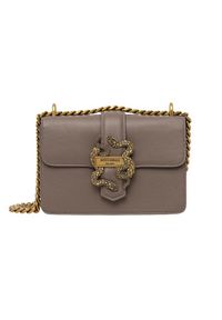 Just Cavalli - JUST CAVALLI Torebka damska w kolorze taupe Iconic Snakes Style 8. Kolor: beżowy. Materiał: skórzane #5