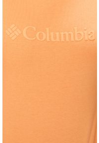 columbia - Columbia - Bluza. Typ kołnierza: bez kaptura. Kolor: pomarańczowy. Materiał: bawełna, materiał, dzianina, elastan, poliester. Wzór: nadruk #2