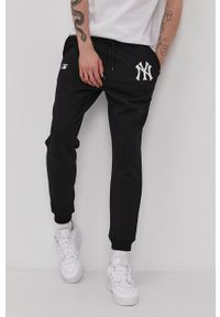 47 Brand - 47brand Spodnie męskie kolor czarny z aplikacją. Kolor: czarny. Wzór: aplikacja #4