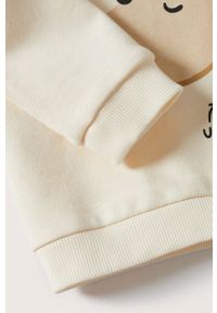 Mango Kids bluza bawełniana dziecięca Helmut kolor biały z nadrukiem. Okazja: na co dzień. Kolor: biały. Materiał: bawełna. Wzór: nadruk. Styl: casual #6