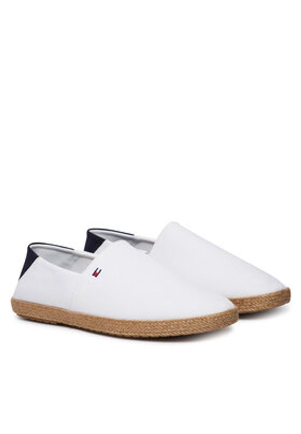 TOMMY HILFIGER - Tommy Hilfiger Espadryle Core Hilfiger Espadrille Textile FM0FM05792 Biały. Kolor: biały. Materiał: materiał