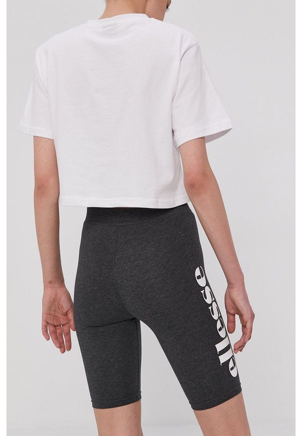 Ellesse - Szorty. Kolor: szary. Materiał: dzianina. Wzór: nadruk