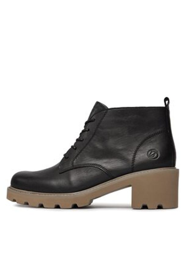 Remonte Trzewiki D0A76-01 Czarny. Kolor: czarny. Materiał: materiał