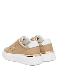 TOMMY HILFIGER - Tommy Hilfiger Sneakersy Th Chic Platform FW0FW09396 Brązowy. Kolor: brązowy. Materiał: skóra. Obcas: na platformie #3
