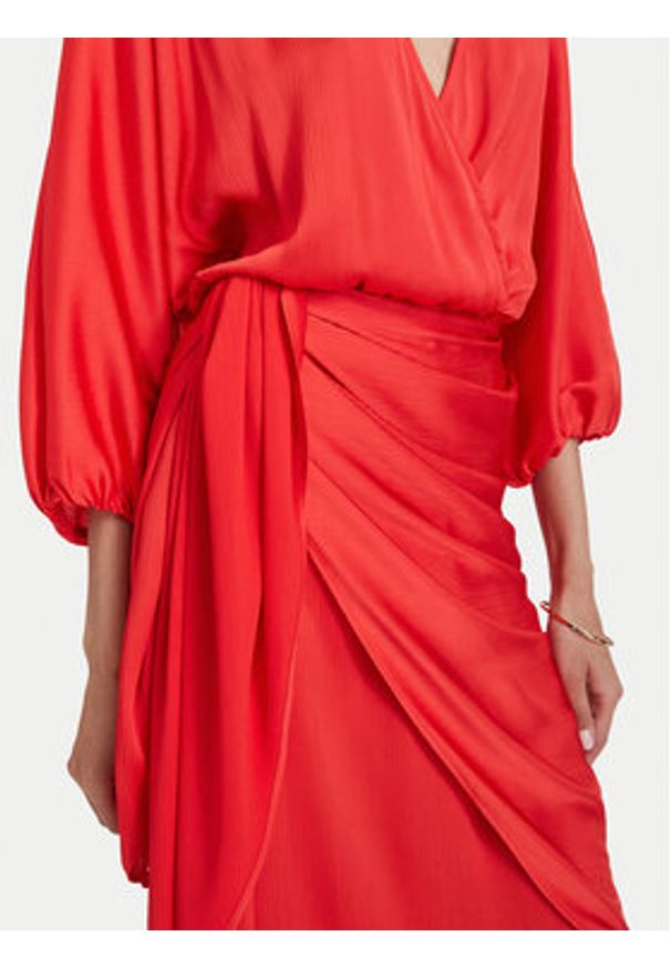 ACCESS FASHION Sukienka wieczorowa 63-3379-357 Czerwony Regular Fit. Kolor: czerwony. Materiał: syntetyk. Styl: wizytowy