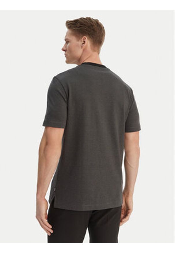 BOSS T-Shirt H-Thompson 102 50555163 Czarny Regular Fit. Kolor: czarny. Materiał: bawełna