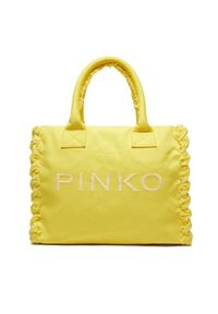 Pinko Torebka Beach Shopping PE 24 PLTT 100782 A1WQ Żółty. Kolor: żółty #1