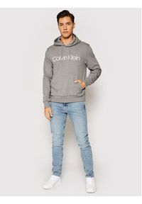 Calvin Klein Bluza Logo K10K104060 Szary Regular Fit. Kolor: szary. Materiał: bawełna #5