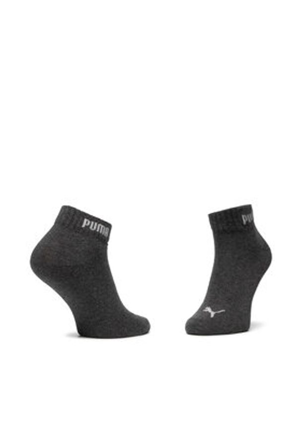 Puma Zestaw 3 par niskich skarpet damskich 90793504 r. 39/42 Szary. Kolor: szary. Materiał: materiał