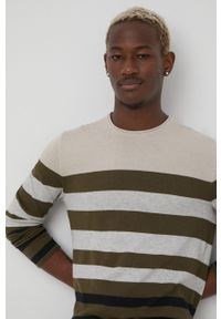 Only & Sons sweter bawełniany męski kolor szary lekki. Kolor: szary. Materiał: bawełna. Długość rękawa: długi rękaw. Długość: długie #4