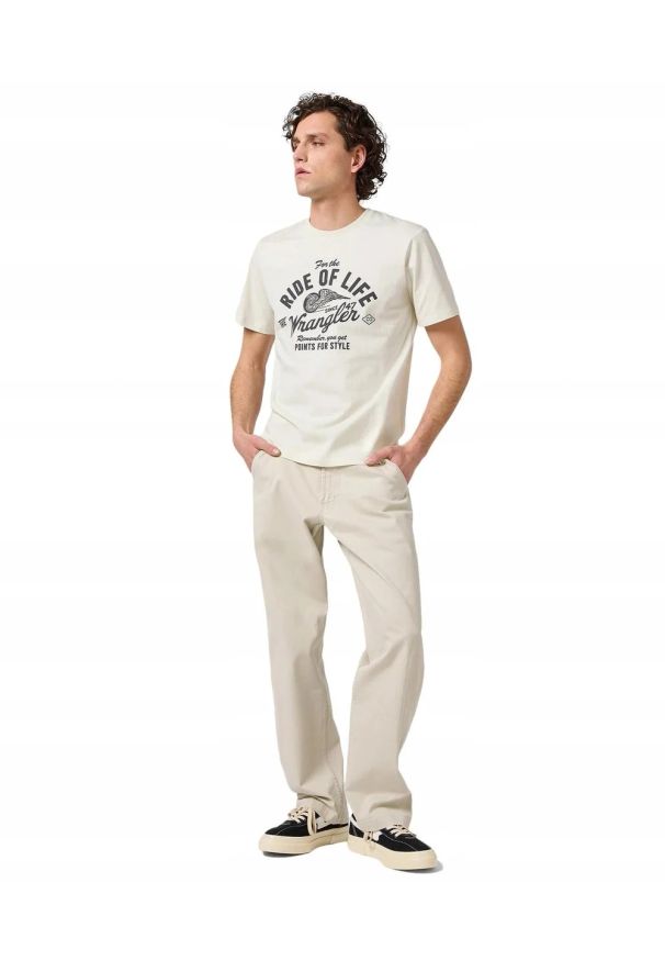 Wrangler - MESKA KOSZULKA WRANGLER AMERICANA TEE VINTAGE WHITE 112362791. Styl: vintage