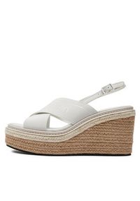 Calvin Klein Espadryle Wedge Sandal 50 He HW0HW01965 Biały. Kolor: biały #5